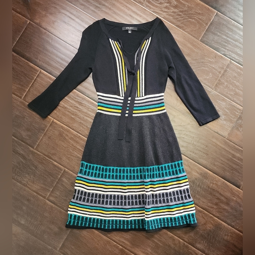 Nine West Womens Boho Hippie Knee Length Small Dress